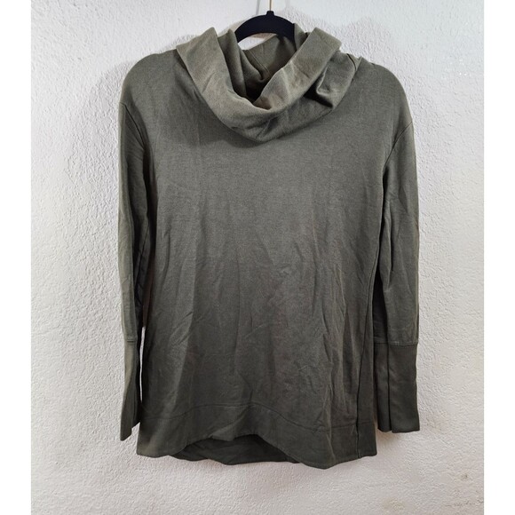 Merona Womens S Green Long Sleeve Cowl Neck Pullover Sweater - Picture 1 of 5